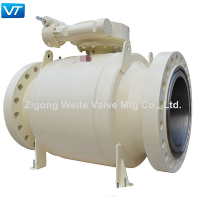Yüksek Basınçlı PN 16Mpa Trunnion Monteli Küresel Vana Dövme Çelik