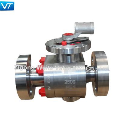 Paslanmaz Çelik F51 Küresel Vana 2500LB Anti Statik API 6FA API 607 ​​Yangın Güvenliği
