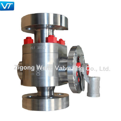 Paslanmaz Çelik F51 Küresel Vana 2500LB Anti Statik API 6FA API 607 ​​Yangın Güvenliği