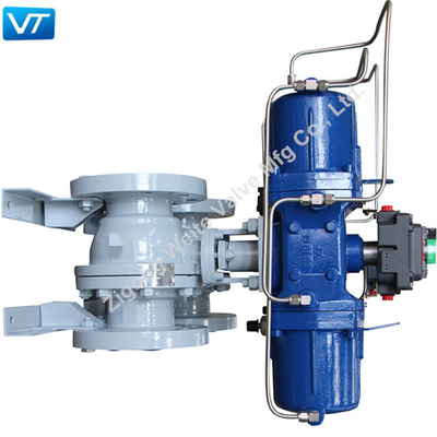 4&quot; WCB Pnömatik Kumandalı Küresel Vana F316 STL Koltuk Sınıfı 300