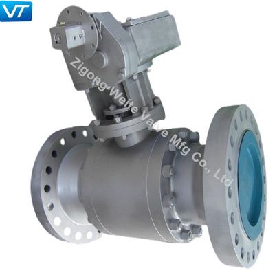 DN50-DN600 Yüksek Sıcaklık Küresel Vana BS 5351 Yüksek Sızdırmazlık Yuvası ile Elektrikle Çalışan