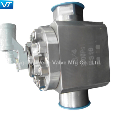 3/4 İnç Üstten Girişli Küresel Vana F316 Paslanmaz Çelik 3000 Psi Küresel Vana