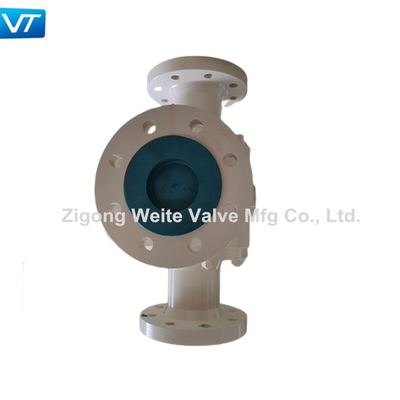 API 608 Standart 3 Yollu Küresel Vana 4 İnç API 598 ASME B16.10 Flanş
