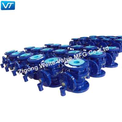 OEM Yüzer Küresel Vana Toplu F316 Sınıf 150 Mavi renk